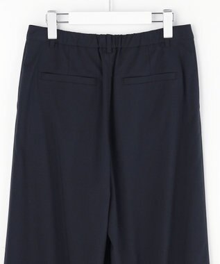 J.PRESS LADIES S トロピカルストレッチ ワイド パンツ ネイビー系