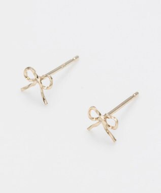 Phoebe 【K10】エレガントリボンピアス ゴールド