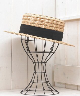 石田製帽 【UNISEX】 ビンテージストローハット キャノチエ ナチュラル