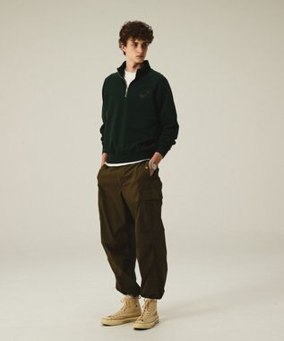 J.PRESS MEN 【J.PRESS ORIGINALS】【UNISEX】Stretch Weather Cloth Easy Cargo Trousers カーキ系