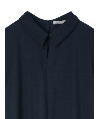 Green Parks armonia.襟付きフレアワンピース Navy