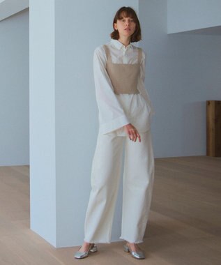 NAVE 【Nave】ウールカシミヤ ビスチェ グレー系