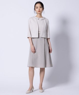 TOCCA 【洗える】BRIGHT LUMINOUS ドレス ベージュ系