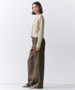 BEIGE， MICA / リネンブレンドイージーワイドパンツ Khaki