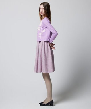 TOCCA 【洗える！】PRESENT ROSE カーディガン ライラック系