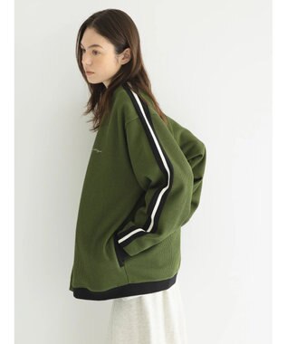 CRAFT STANDARD BOUTIQUE 【リサイクル】ラインカーディガン Khaki