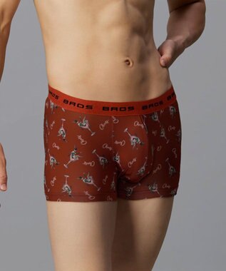 WACOAL MEN ボクサーパンツ【キモチ届けるパンツ】フロント快適設計 肌あたり軽減設計 前閉じ 下着 オリジナルメッセージカード付き GT3424 /ブロス バイ ワコールメン エンジ