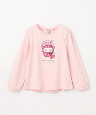 ANY KIDS 【チェリーベリーシリーズ】フルーツジャム 長袖 Tシャツ ピンク×チェリージャム