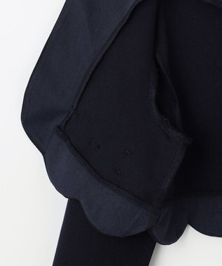 ANY KIDS グログラン リボン ジャケット ネイビー