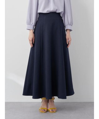 earth music&ecology すきな丈フレアスカート Navy