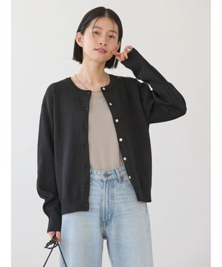 AMERICAN HOLIC エコカルットクルーネックカーディガン Black