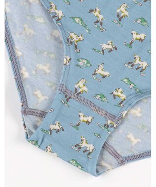 une nana cool ショーツ MADE WITH LIBERTY FABRIC グレイッシュブルー