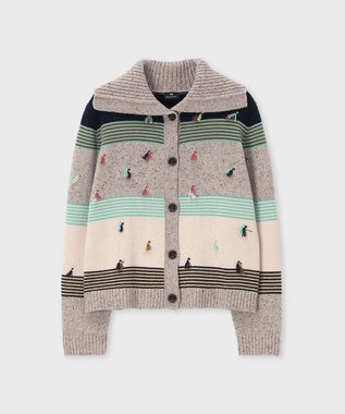 Paul Smith タッセルジャカード カーディガン