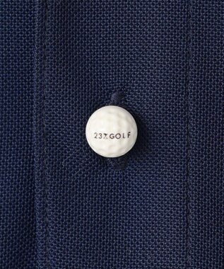 23区GOLF 【MEN】『PEANUTS』コラボプリントポロ ネイビー系
