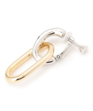 23区 【先行予約】コンビカラー オーバル イヤリング ゴールド系