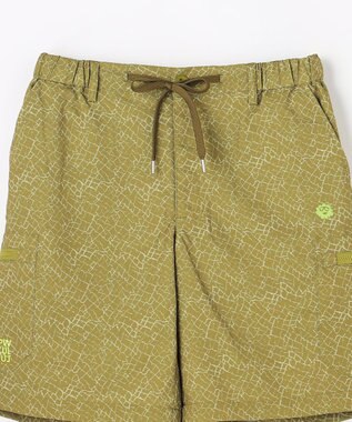 PW CIRCULUS 【MEN】ドライタッチ エレファント総柄プリントショートパンツ ゴルフ カーキ系5