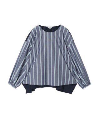 AMERICAN HOLIC 異素材バックタックドッキングプルオーバー Navy