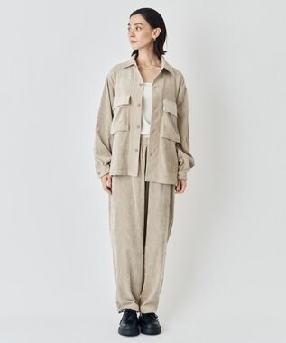 UNFILO MENS 【男女兼用】リラックス コーデュロイ ブルゾン ベージュ