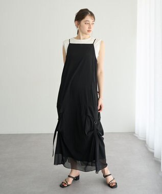 YECCA VECCA コットンスムースノースリーブトップス Off White