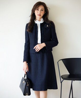 組曲 スクエアショルダー バッグ ブラック系