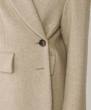 GRACE CONTINENTAL ヘリンボーンツイードジャケット ベージュ