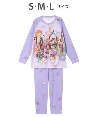 tsumori chisato SLEEP ツモリチサト パジャマ 綿100%(本体) スムース素材 長袖 長ズボン レディース UDX590 /ワコール