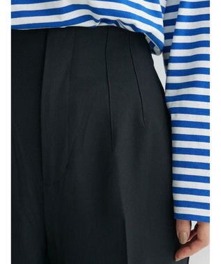 Green Parks 裾スリット／選べる美脚みえパンツ Black