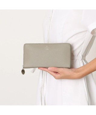 LANVIN en Bleu メラニー ラウンドファスナー長財布 グレージュ