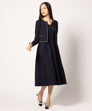 TOCCA 【洗える】ROSY FUTURE ニットジャケット ネイビー