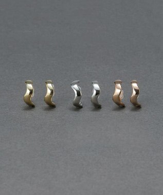Phoebe 〈金属アレルギー対応/痛くないシリーズ〉リップルフープライトフィットイヤリング　ゴールド/ニッケルフリー ゴールド