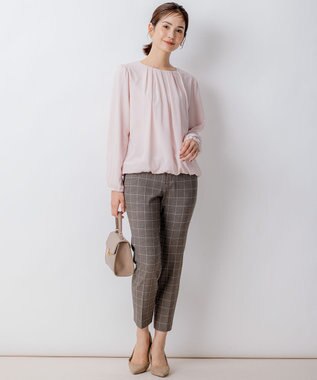 組曲 ドビーシフォン ニュアンスタック ブラウス ローズ系