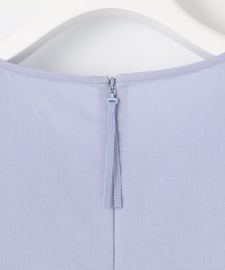 自由区 【洗える・XSサイズあり】ジオメトリックエンブロイダリー ブラウス ダルブルー系