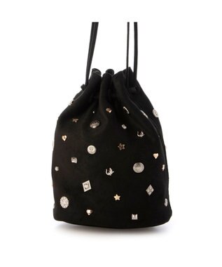 UNBILLION カカトゥ kakatoo / スエード調スタッズドロストバッグ ブラック
