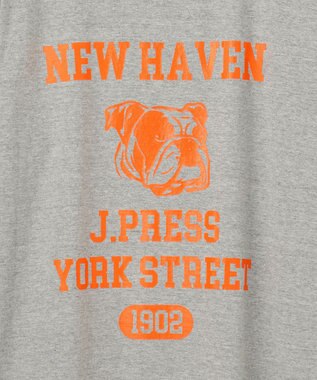 J.PRESS YORK STREET 【UNISEX】カレッジロゴTシャツ ライトグレー系