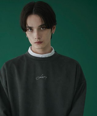 WEGO 【2点SET】フェイクスウェードアンサンブルプルオーバー ブラック中濃色