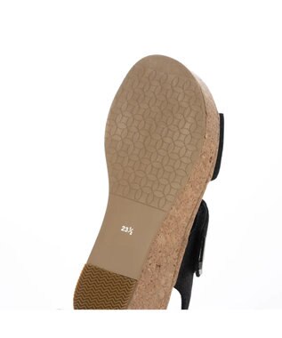 ing <ing>ワンポイントウエッジソールサンダル ブラック