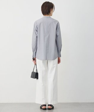 ICB 【先行予約】クリーンブロード ラッフルデザイン プルオーバーブラウス ブラックストライプ