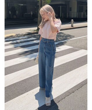 Green Parks ローゲージニットＴシャツ Pink