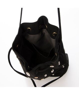 UNBILLION カカトゥ kakatoo / スエード調スタッズドロストバッグ ブラック