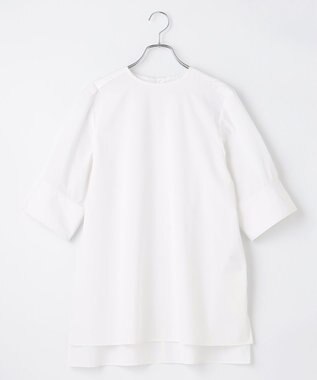 #Newans 【ANSWER for アクセサリーLOVER】ビッグカフスクルーネックブラウス ホワイト系