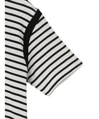 AMERICAN HOLIC バイカラーボーダーカットプルオーバー Border Black