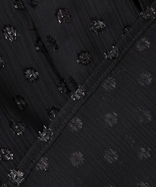 uncrave シアードットジャガード ブラウス ブラック