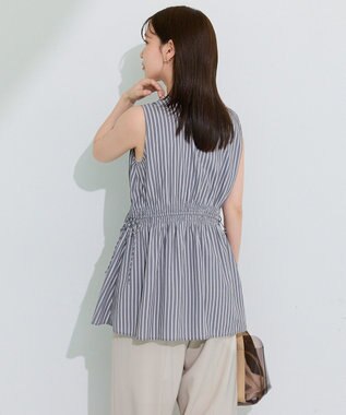 Green Parks ウエストシャーリングブラウス Gray
