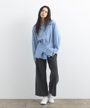 CRAFT STANDARD BOUTIQUE 2点セット / レイヤードデザインシャツ Stripe Sax