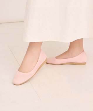 steppi “撥水＆洗えるニットシューズ” Chacottコラボ バレエシューズ ピンク