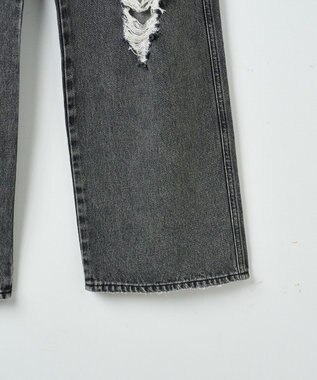 WEGO ヴィンテージウォッシュダメージデニムパンツ ブラックその他