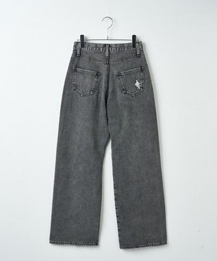 WEGO ヴィンテージウォッシュダメージデニムパンツ ブラックその他