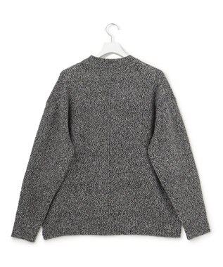 J.PRESS YORK STREET 【UNISEX】ウールカシミヤ クルーニット ブラック系1