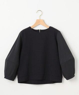組曲 L 【WEB限定】ランタンスリーブミニ裏毛 プルオーバー ブラック系