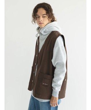 CRAFT STANDARD BOUTIQUE 【リサイクル】ヘビーツイルワークベスト Brown